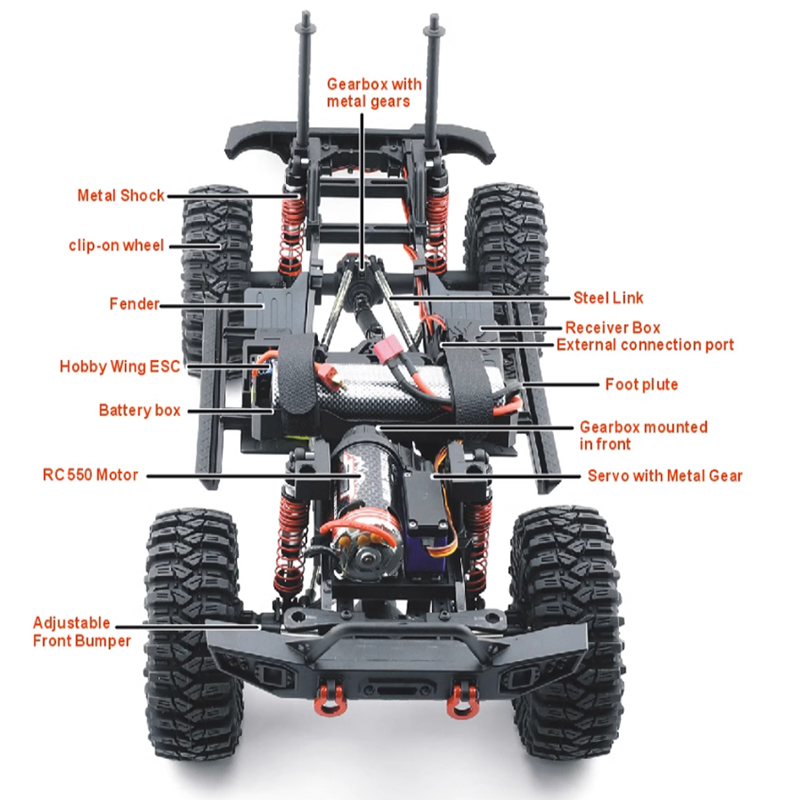 RGT EX86120 1/10 4WD RC CAR PARTS-4